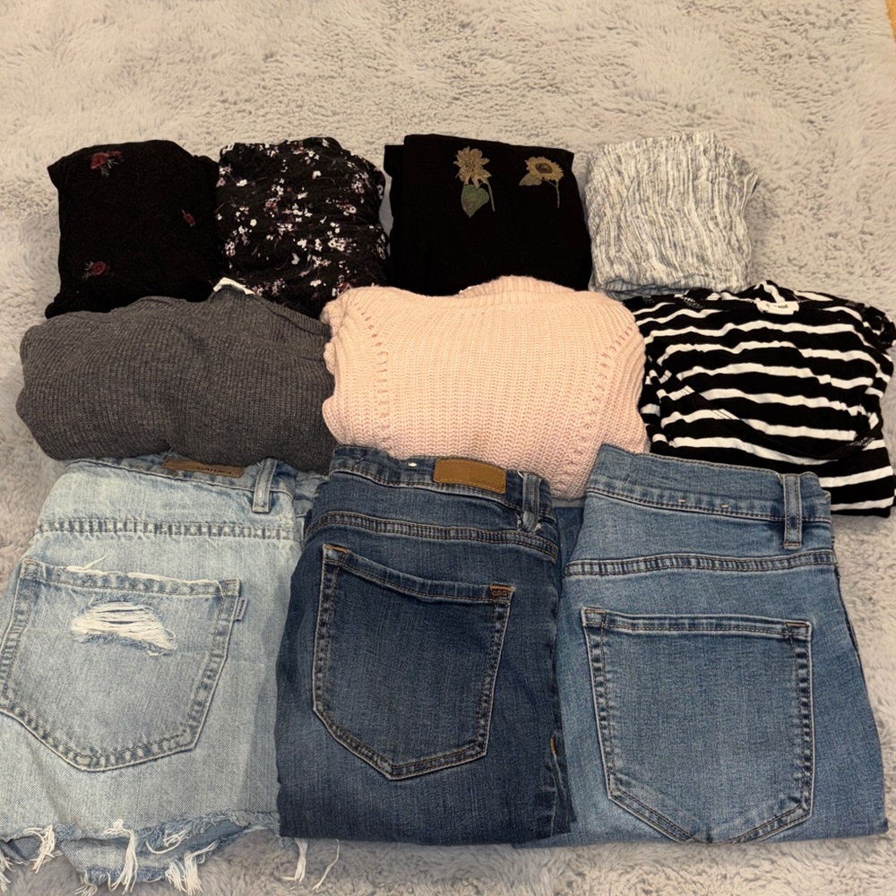 Garage Blue and Light Blue Women Jeans